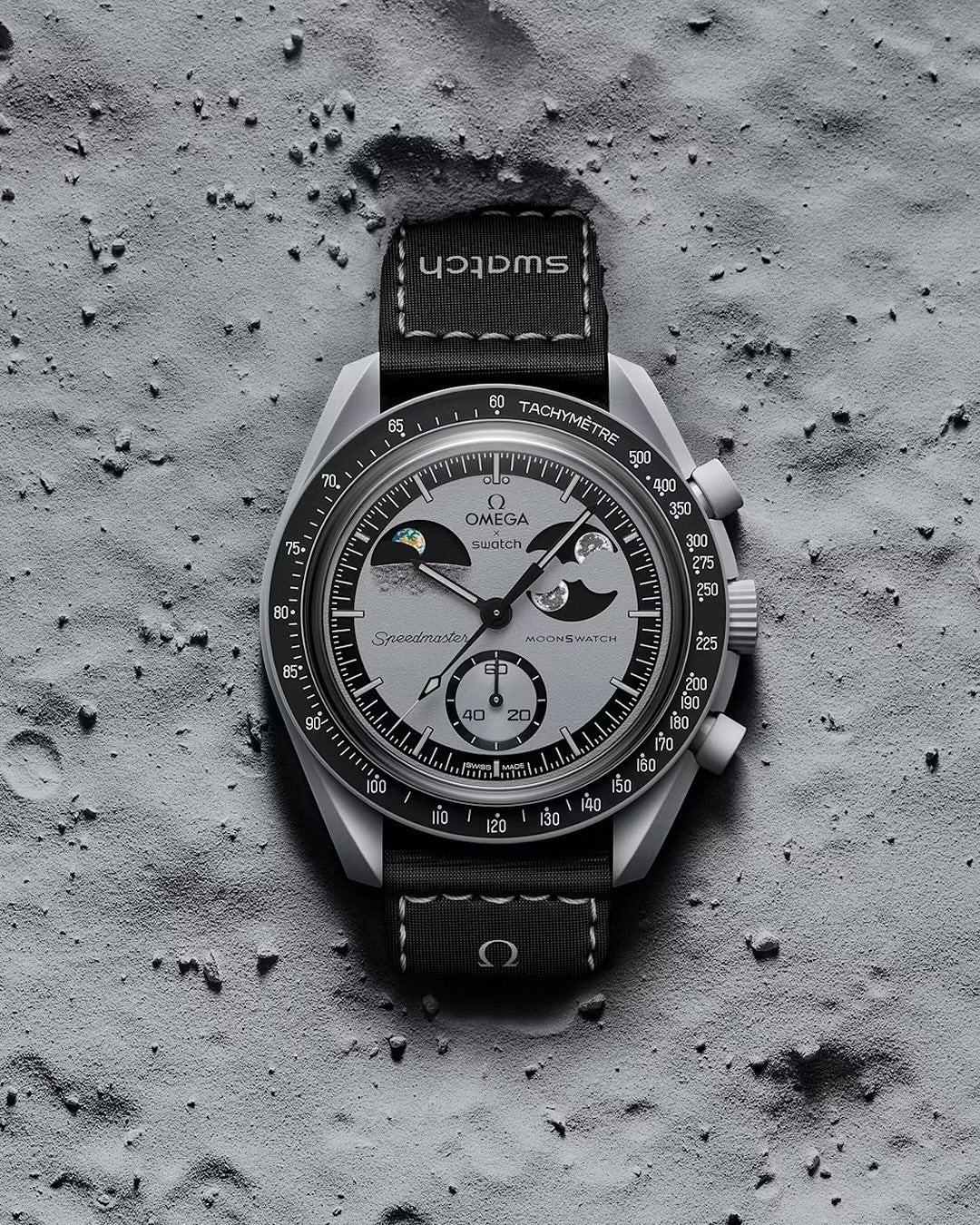 Omega X Swatch Moons watch Earth phase for Man